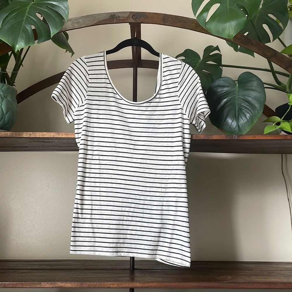 Sanctuary | Open back striped top | Small
